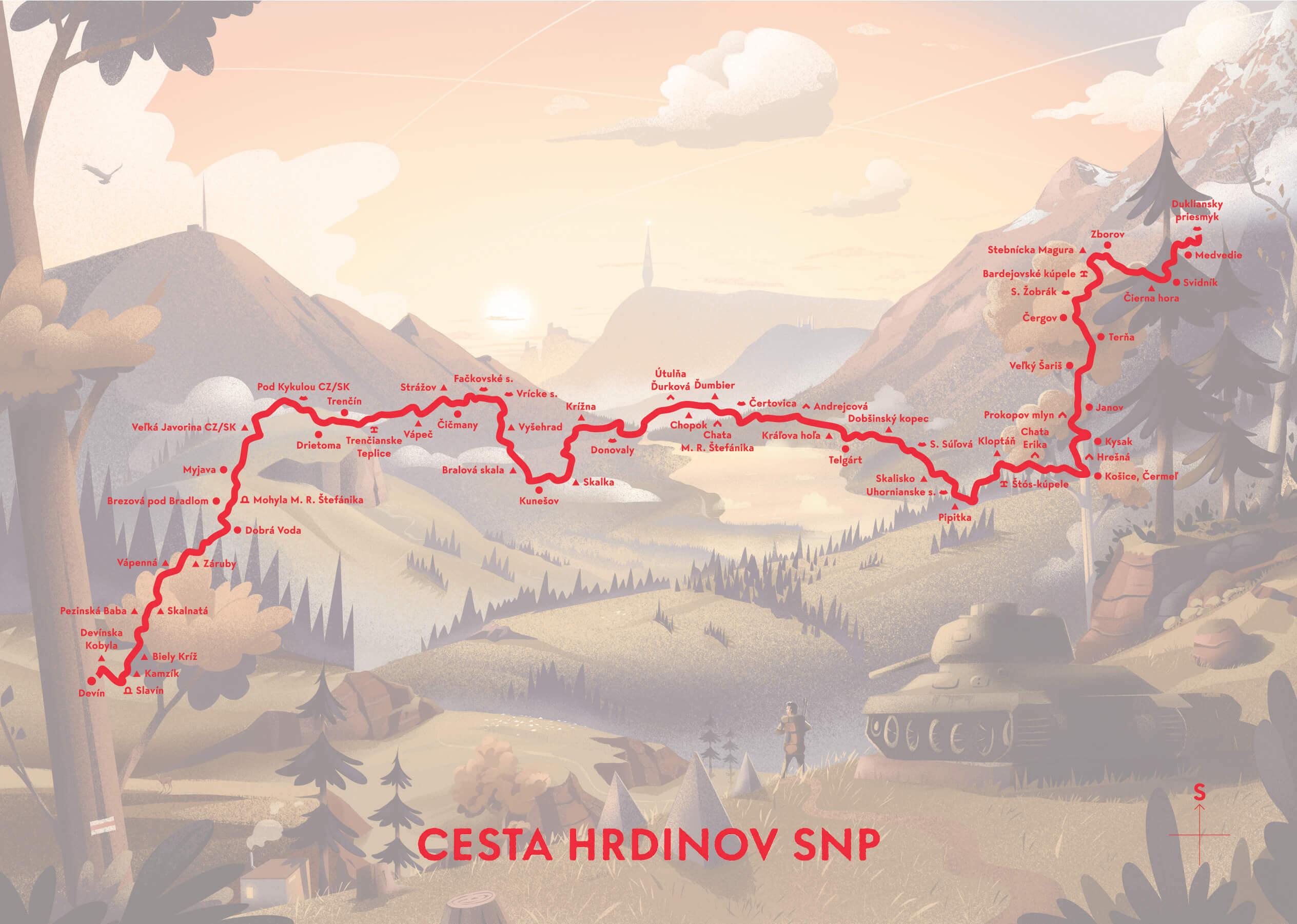 Cesta Hrdinov SNP – Frenky Hříbal a Milan Pleva