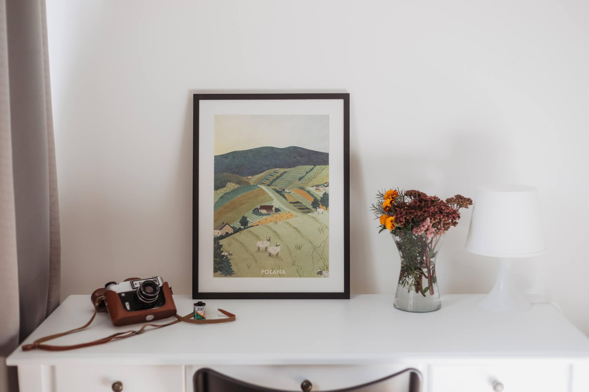 Poustr: Poľana, poctivý slovenský plagát, Hriňová, Detva, lazy, slovenská sopka