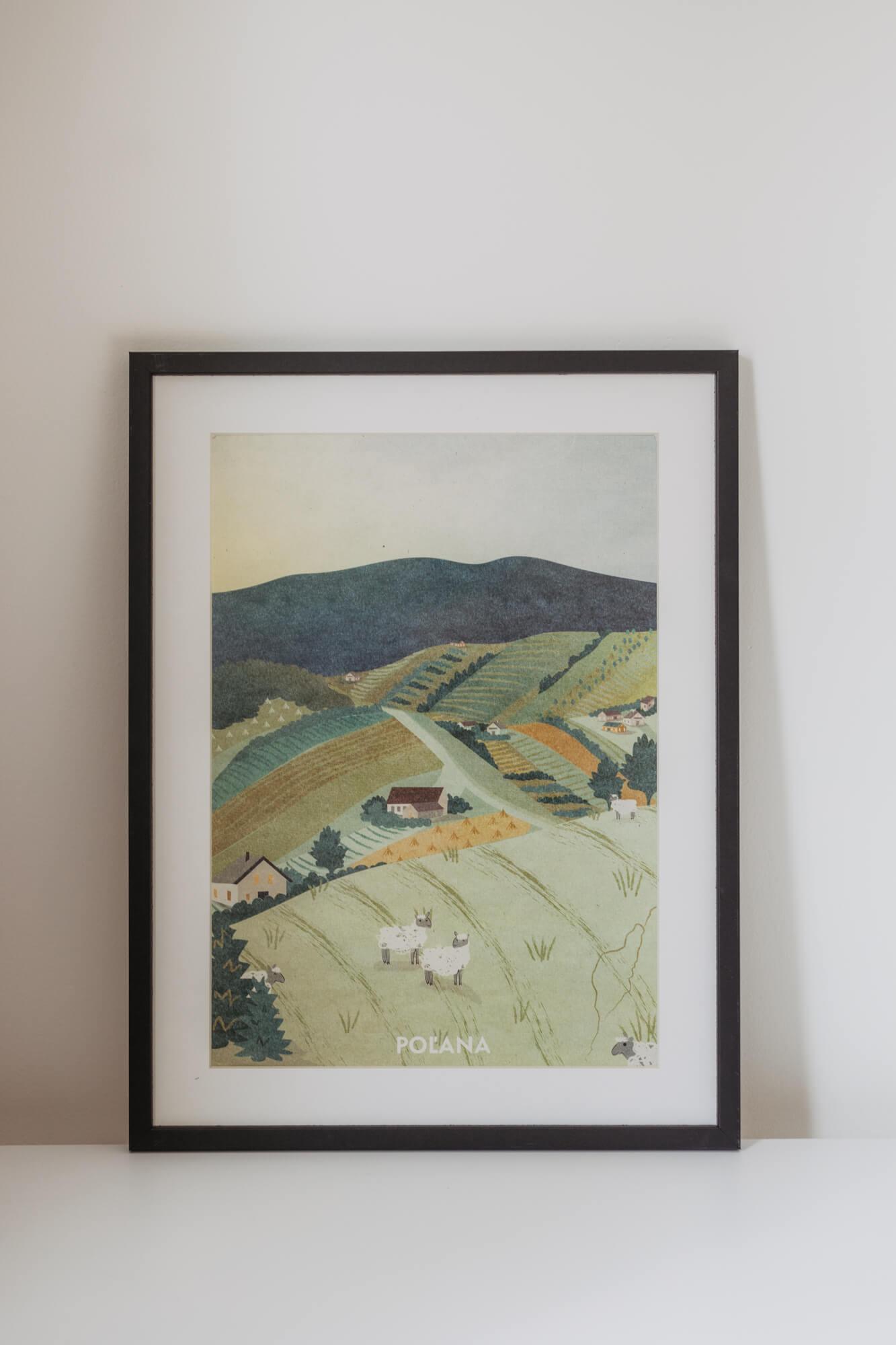 Poustr: Poľana, poctivý slovenský plagát, Hriňová, Detva, lazy, slovenská sopka