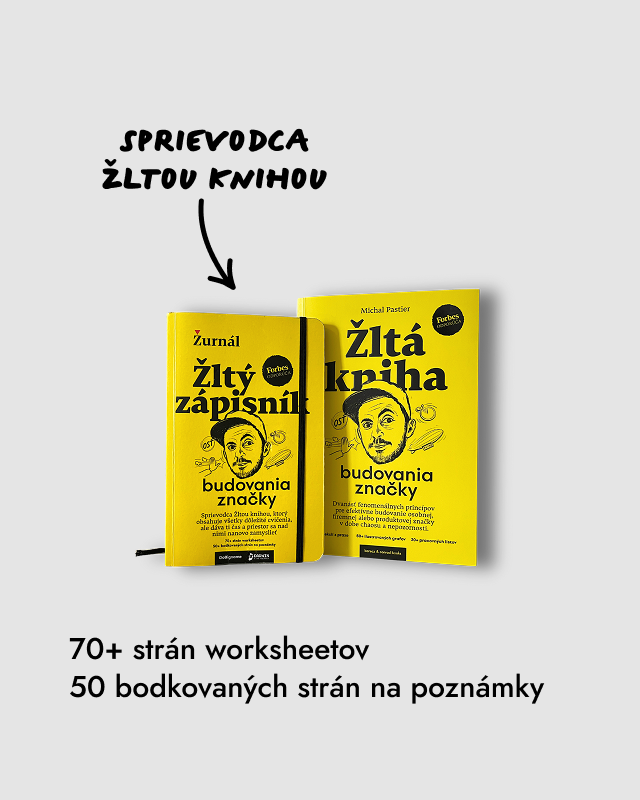 Žltý zápisník budovania značky